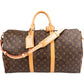 Louis Vuitton Monogram Canvas Keepall 50 Bandoulière Travel Bag