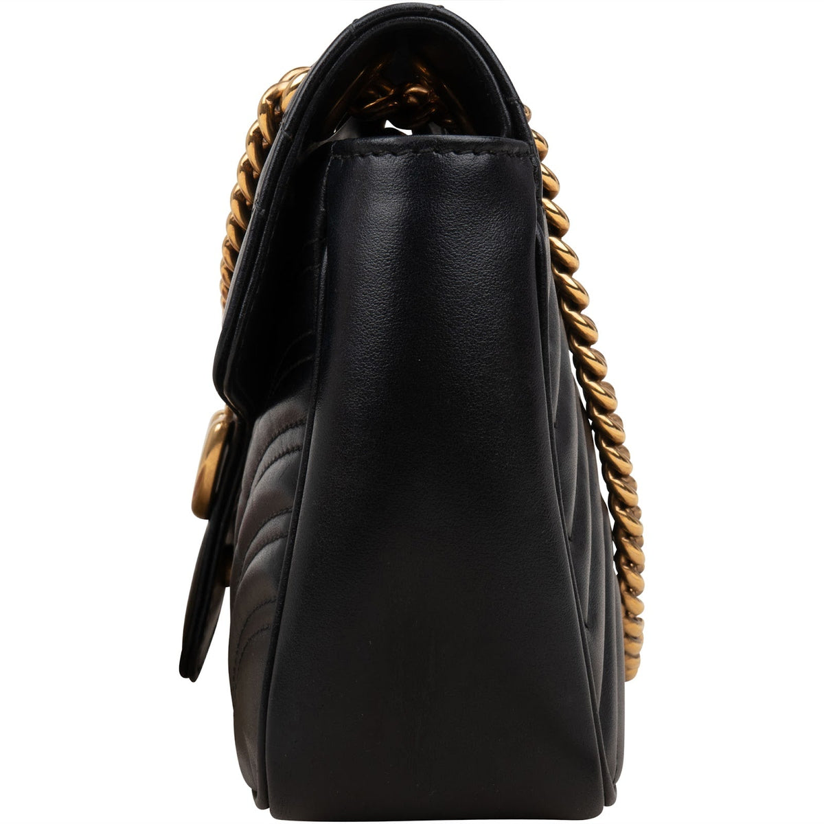 Gucci Chevron Leather GG Marmont Camera Crossbody Bag