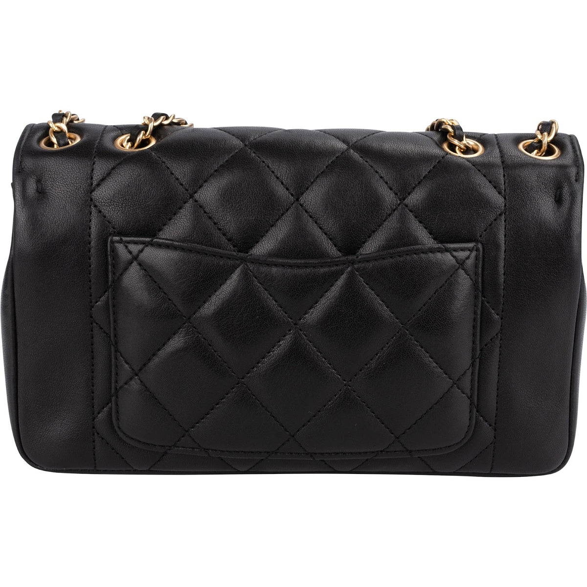 Chanel Quilted Lambskin Diana New Collection Single Flap Crossbody Bag