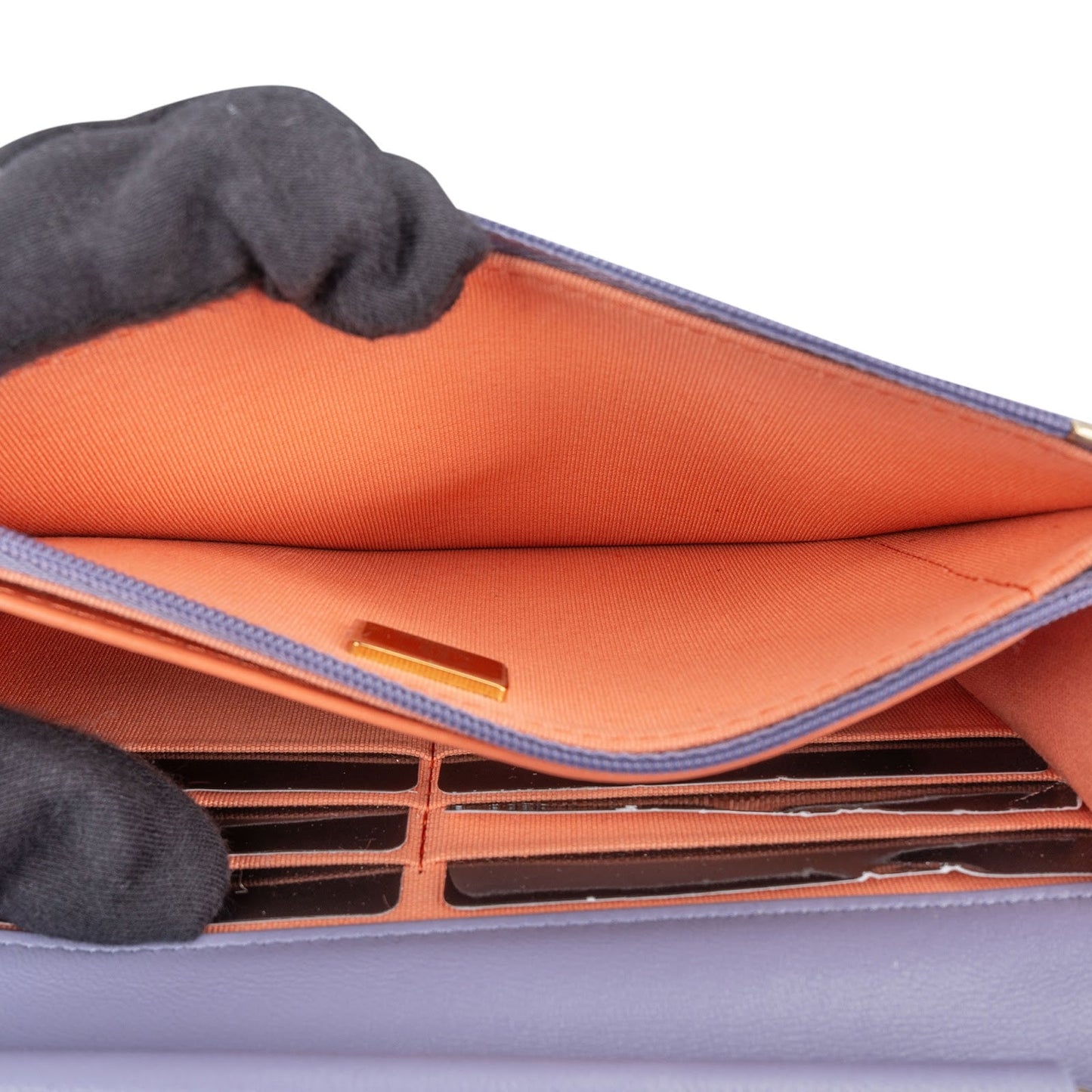 Chanel Quilted Tweed Wallet on Chain Crossbody Bag