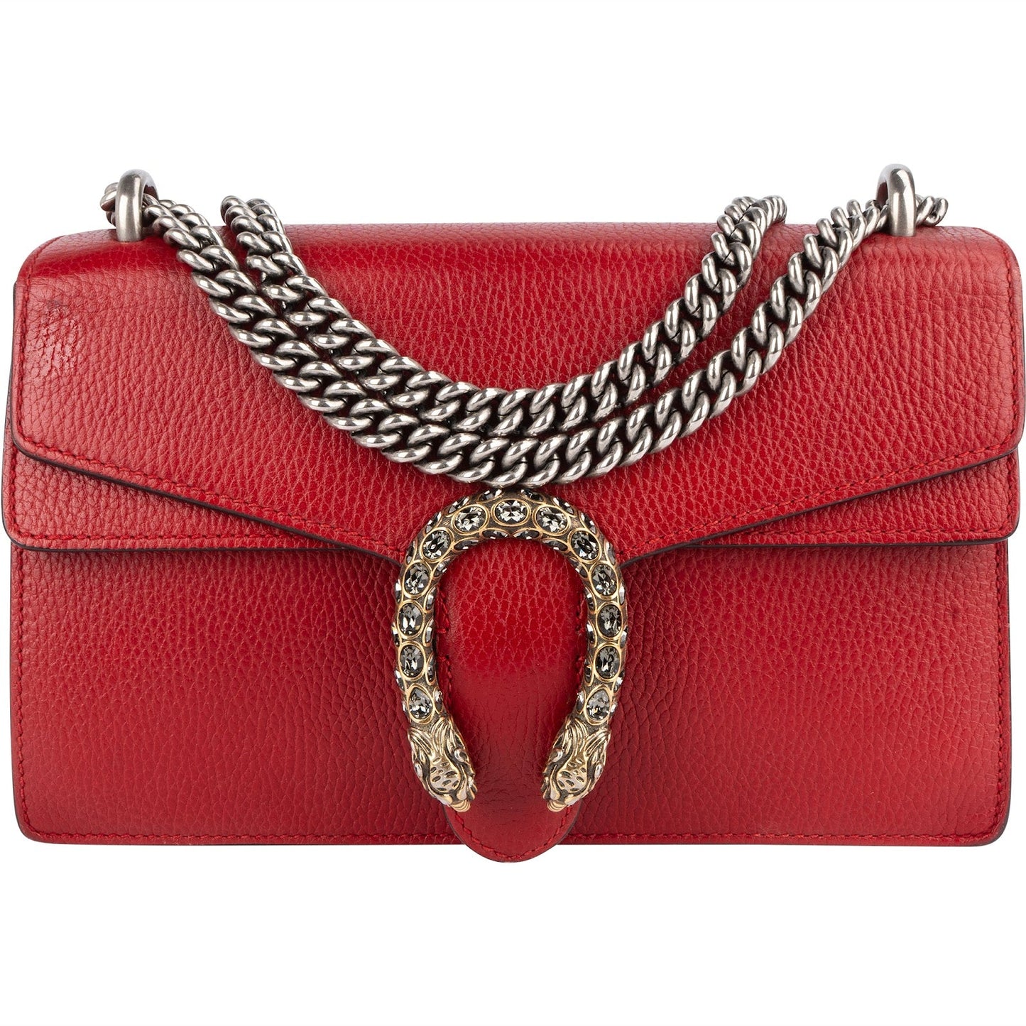 Gucci Leather Dionysus Crystal Shoulder Bag