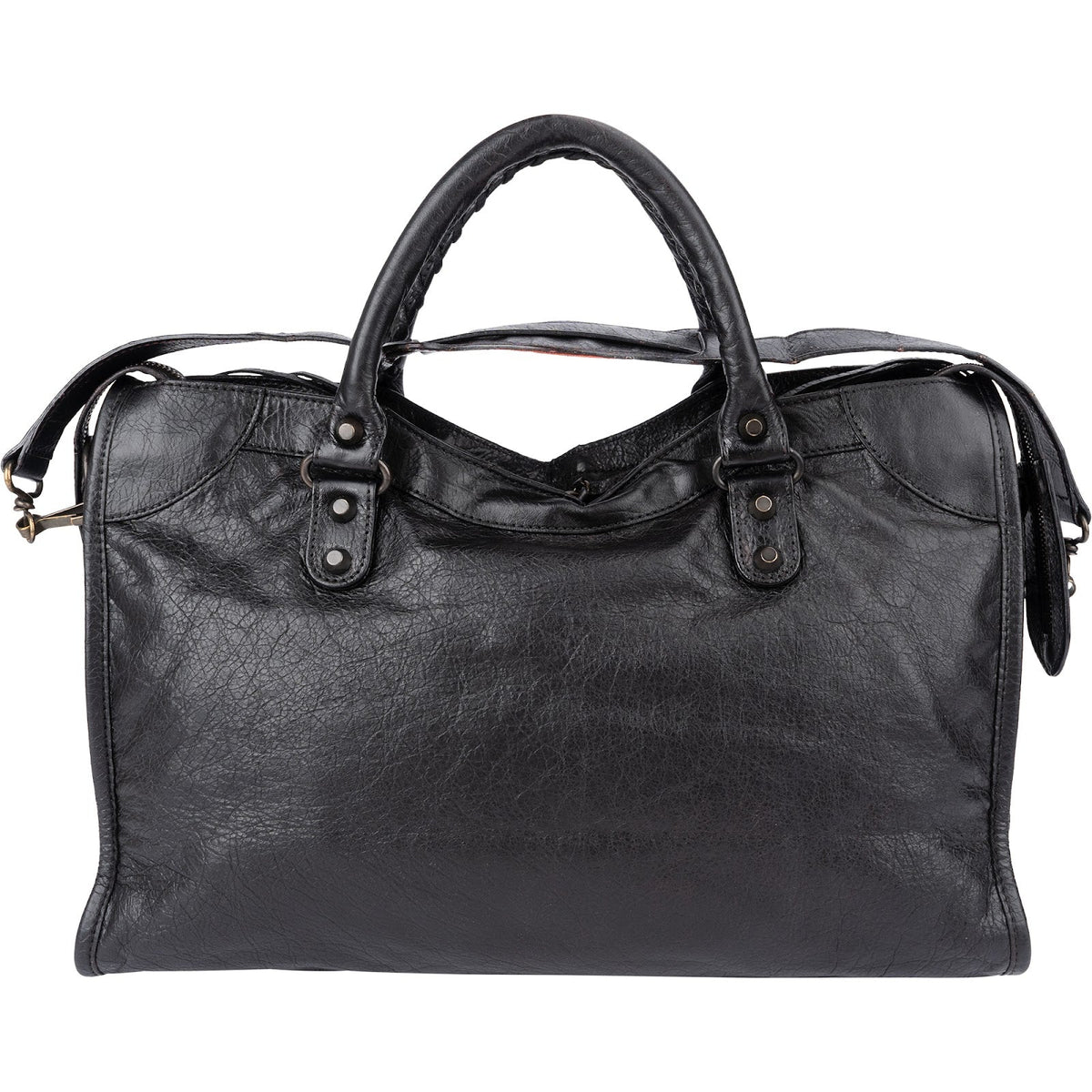 Balenciaga Black Leather Classic City Handbag