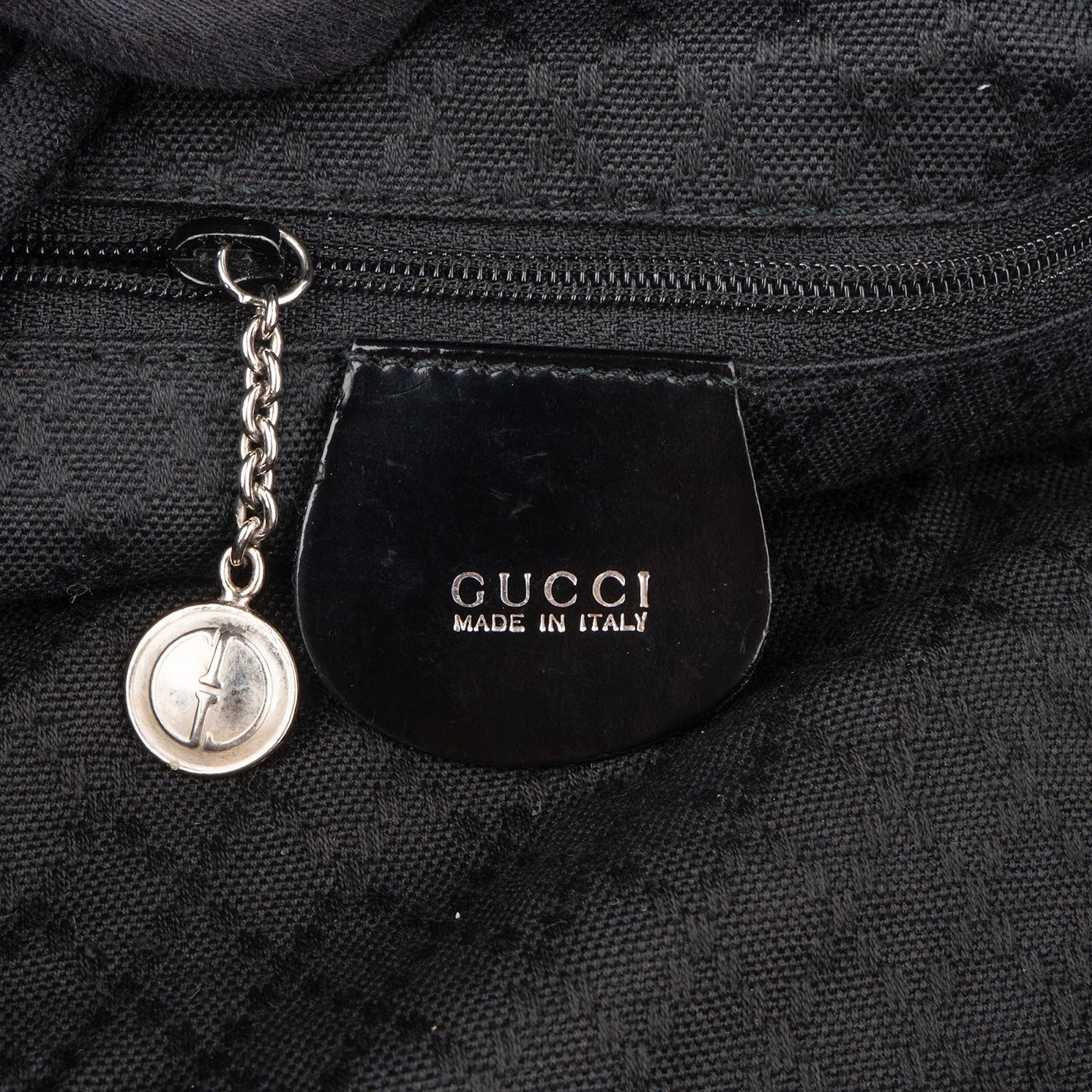 Gucci Nylon Bamboo Hobo Shoulder Bag