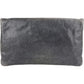 Balenciaga Grey Blue Leather GHW Envelope City Clutch