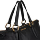 Miu Miu Black leather Vitello Lux Daino Handbag