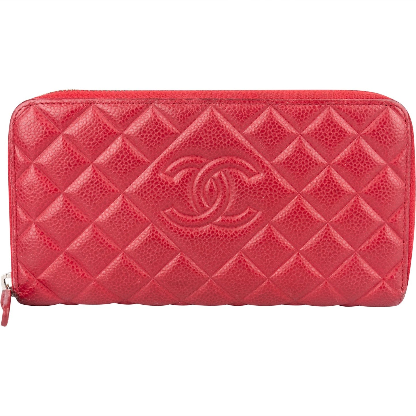 Chanel Quilted Caviar Leather CC Wallet