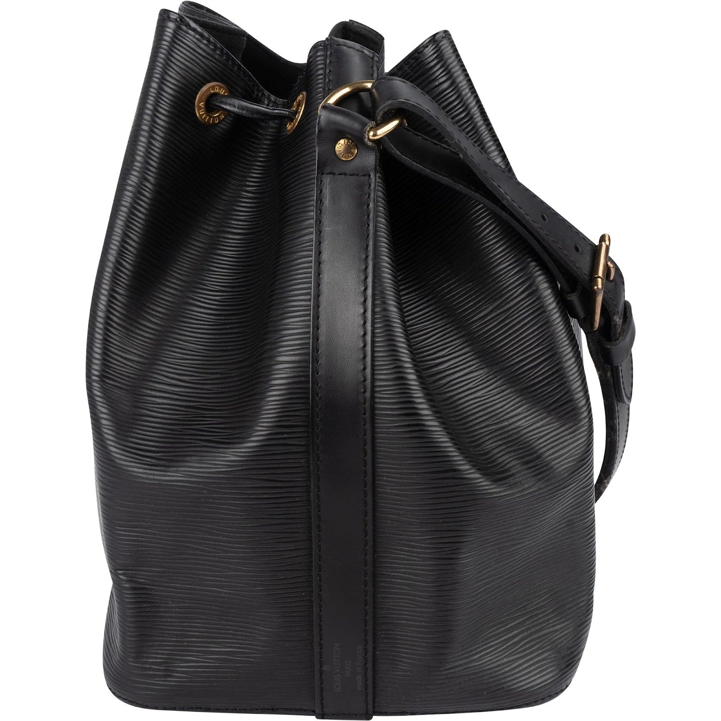 Louis Vuitton Noir Epi Leather Sac Noé Petit Shoulder Bag