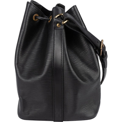 Louis Vuitton Noir Epi Leather Sac Noé Petit Shoulder Bag