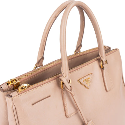 Prada Rose Saffiano Leather Galleria Handbag