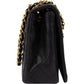Chanel Quilted Lambskin 24K Gold Single Flap Crossbody Bag