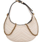Gucci Quilted Leather GG Marmont Half-Moon Mini Shoulder Bag