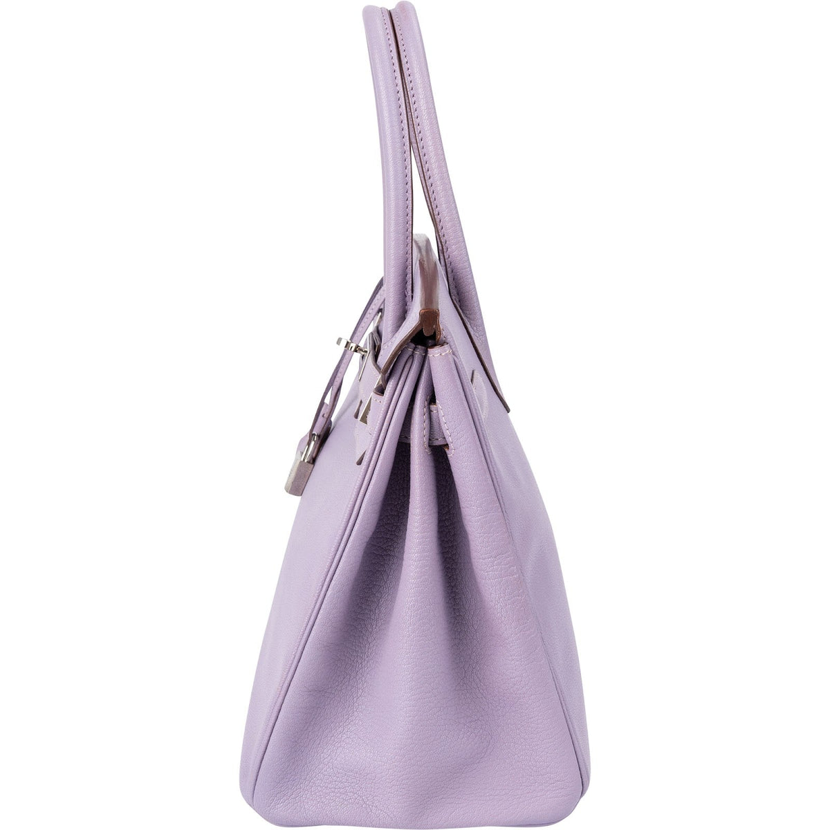 Hermès Lilac Chevre Mysore Leather Palladium Birkin 30 Handbag