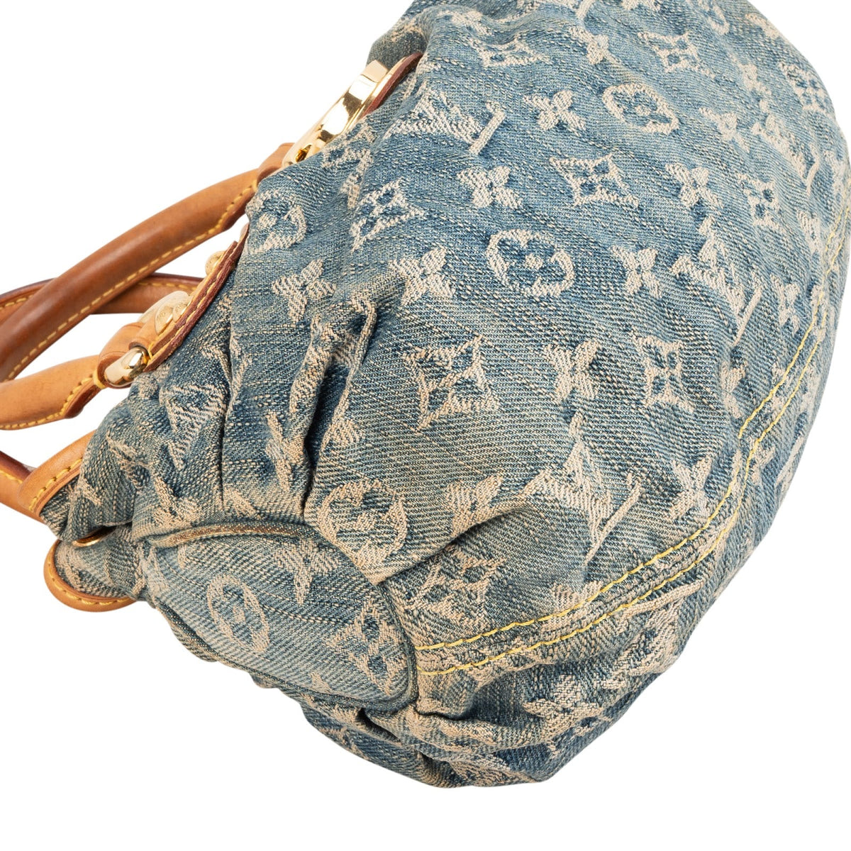 Louis Vuitton Monogram Denim Pleaty Handbag