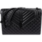 Saint Laurent Grain De Poudre Leather Large Envelope Crossbody Bag