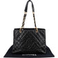 Chanel Quilted Caviar Leather Grand Shopping Tote Shoulder Bag