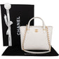 Chanel Stitching Caviar Leather Small Bowling Handbag