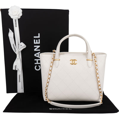 [Chanel Stitching Caviar Leather Small Bowling Handbag