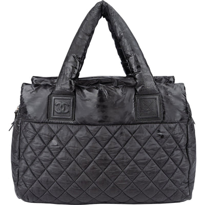 Chanel Quilted Nylon Coco Cocoon Tote Handbag