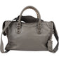 Balenciaga Classic Grey Leather City Handbag