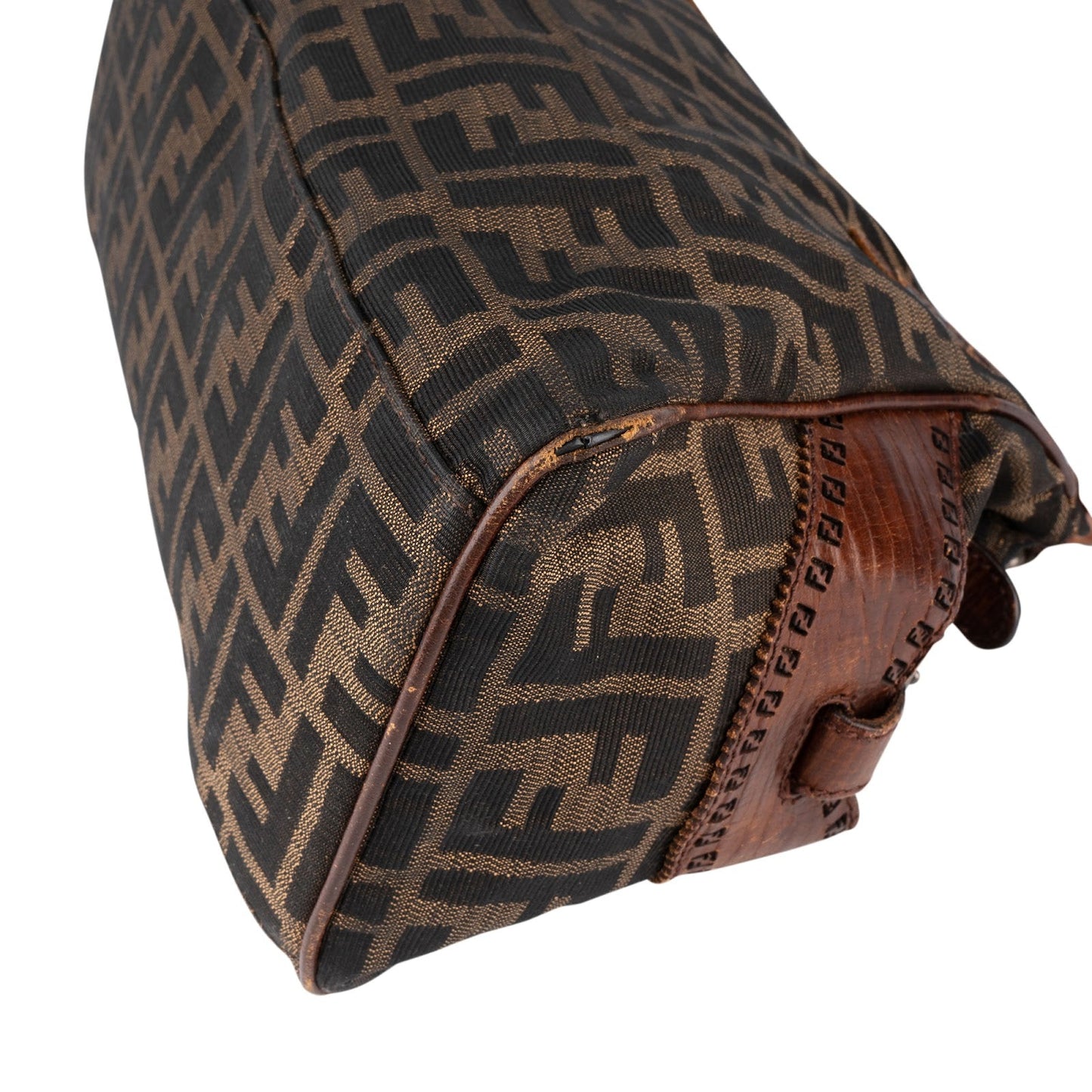 Fendi Monogram FF Zucca Canvas Villa Borghese Star Handbag