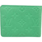 Louis Vuitton Green Monogram Empreinte Leather Slender Wallet