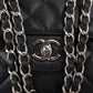 Chanel Quilted Caviar Leather Palladium Maxi Single Flap Crossbody Bag