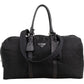 Prada Nylon Triangle Duffle Weekender 50 Travel Bag