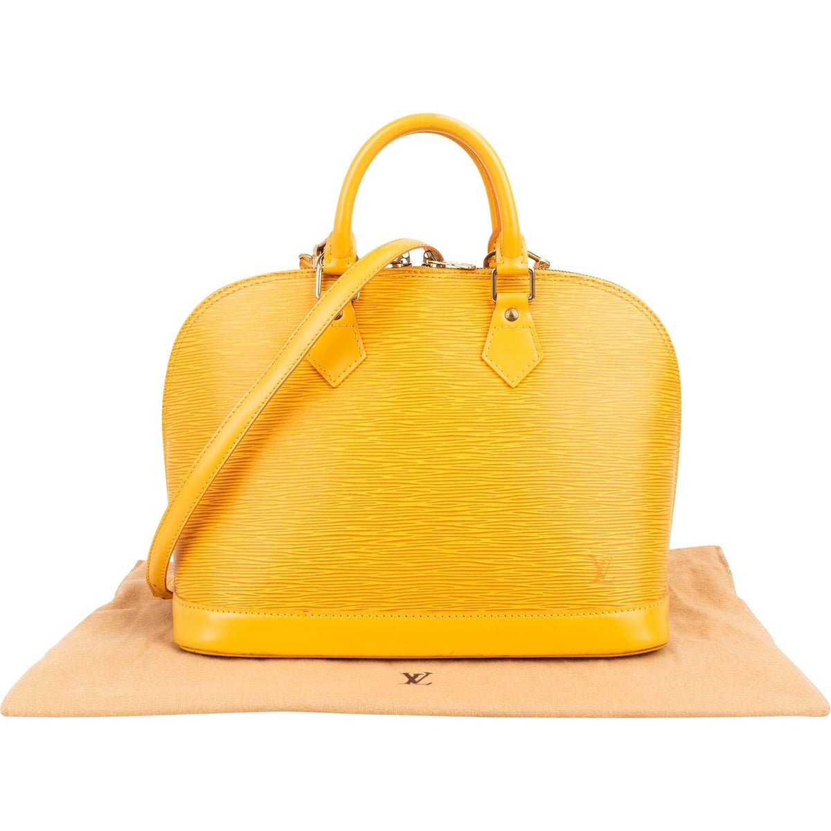 Louis Vuitton Gelb Epi Leder Alma PM Handtasche, Bild 2 von 11