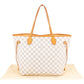 Louis Vuitton Monogram Damier Azur Canvas Neverfull MM Shoulder Bag