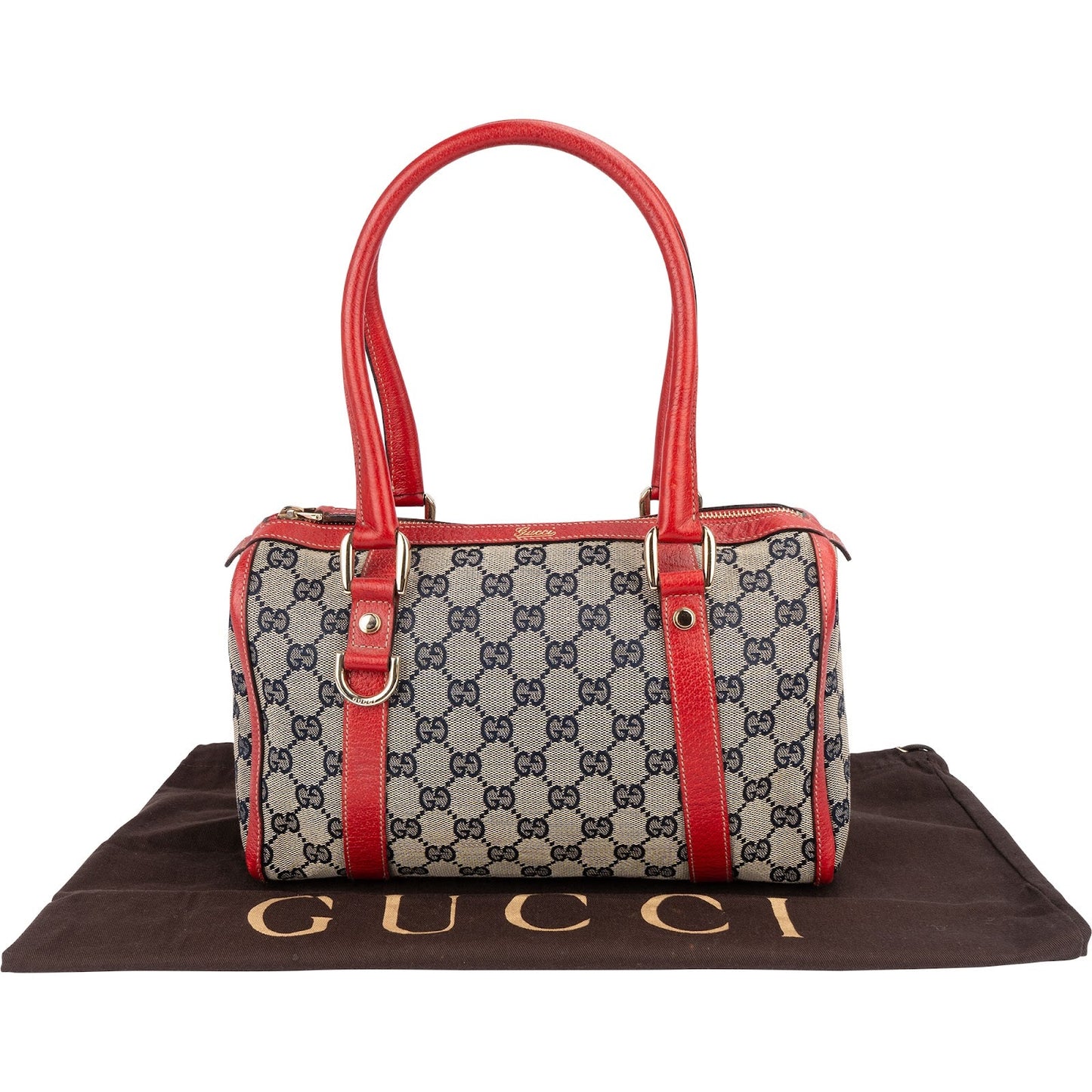 Gucci Monogram GG Canvas Boston Handbag