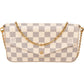 Louis Vuitton Pochette Félicie aus Damier Azur Canvas – Vorderansicht