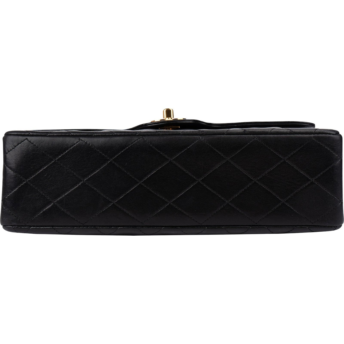 Chanel Quilted Lambskin 24K Gold Jumbo Double Flap Shoulder Bag