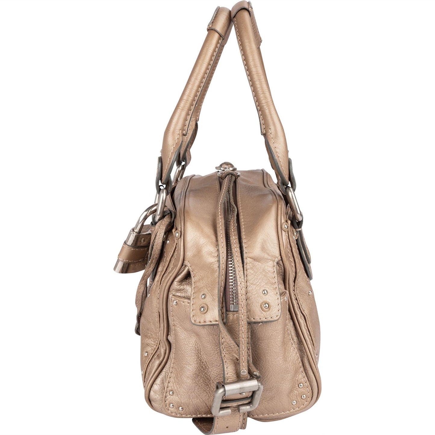Chloé Leather Studded Paddington Satchel Handbag