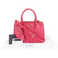 Prada Pink Saffiano Leather Small Galleria Handbag