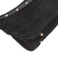 Gucci Black Monogram  GG  Bamboo Studded Hobo Handbag
