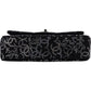 Chanel Sequin Embellished Woven CC Medium Double Flap Shoulder Bag
