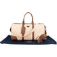 Prada Canvas Saffiano Leather Duffle Weekender 50 Travel Bag