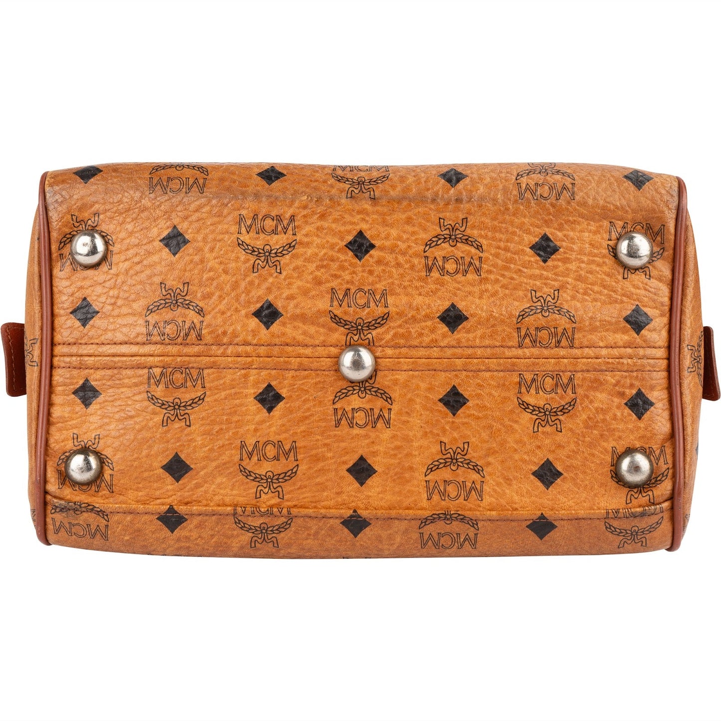 MCM Monogram Visetos Boston Handbag