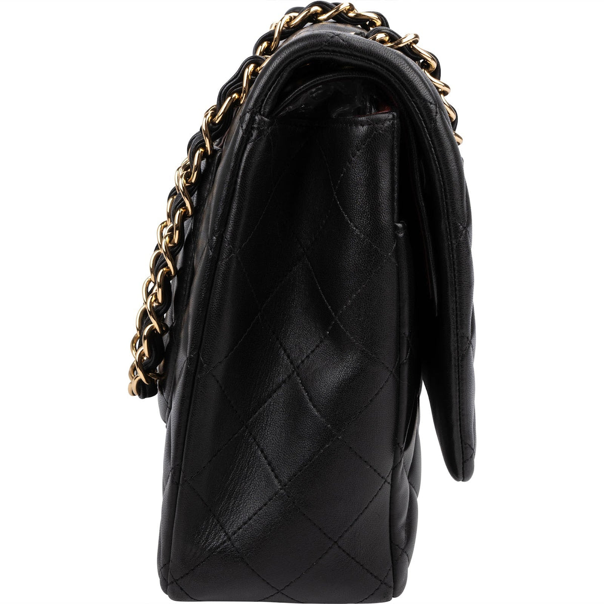 Chanel Quilted Lambskin Maxi Double Flap Crossbody Bag
