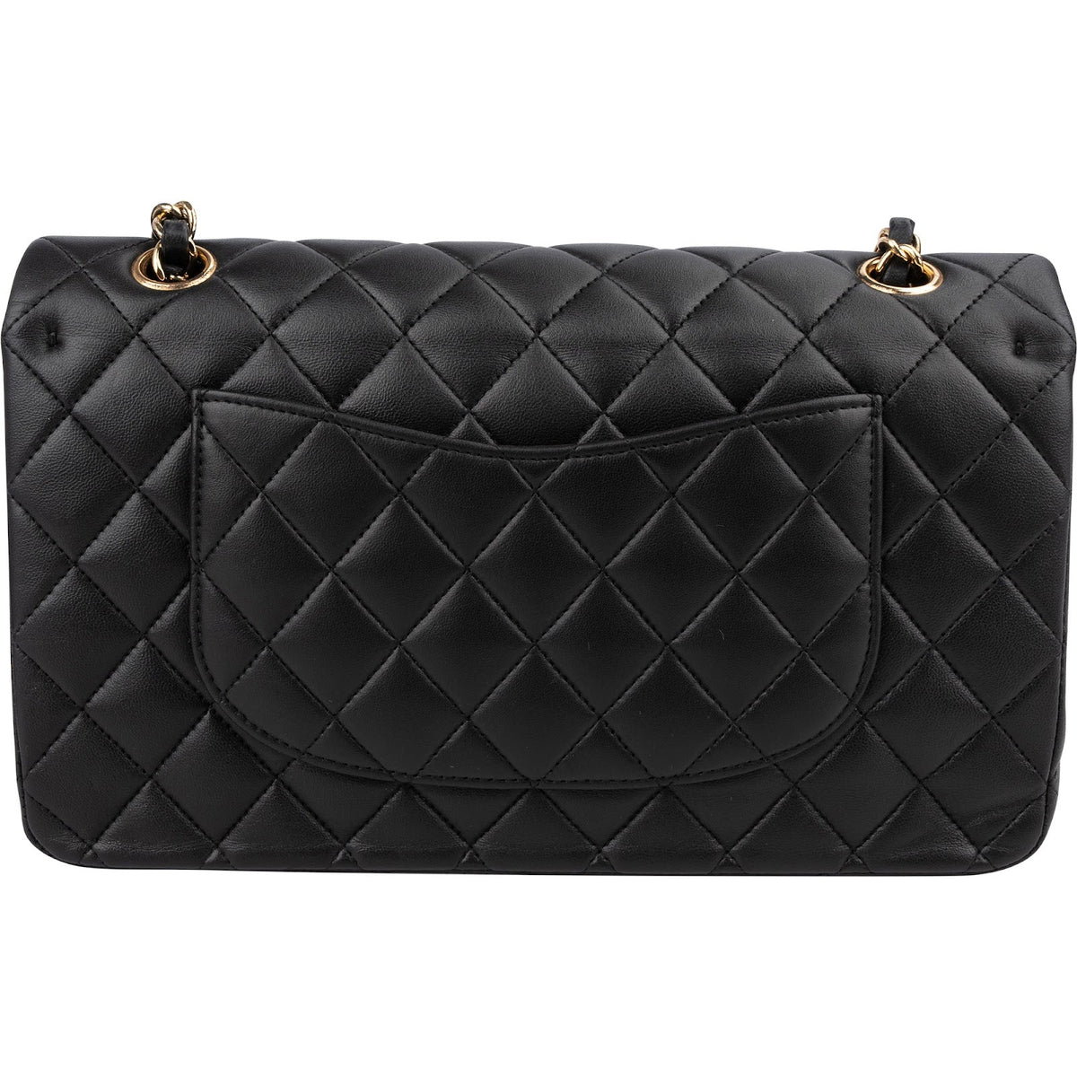 Chanel Quilted Lambskin Medium Double Flap Shoulder Bag
