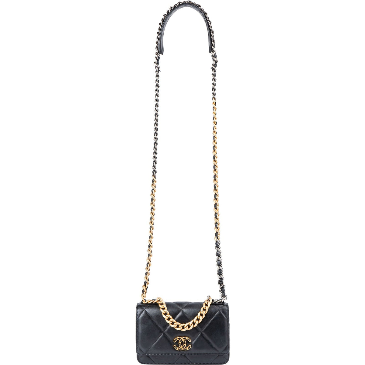 Chanel 19 Quilted Lambskin Chanel Wallet On Chain Crossbody Bag