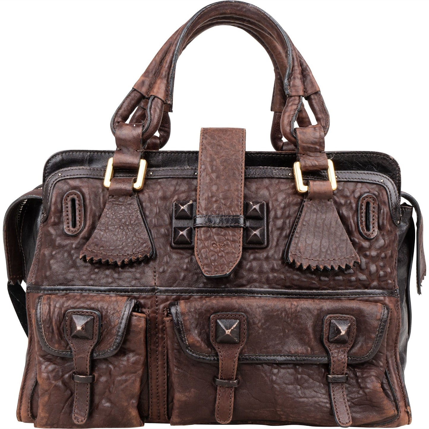 Chloé Grainded Leather Elvire Handbag