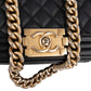 Chanel Quilted Calfskin Small Boy Single Flap Crossbody Bag