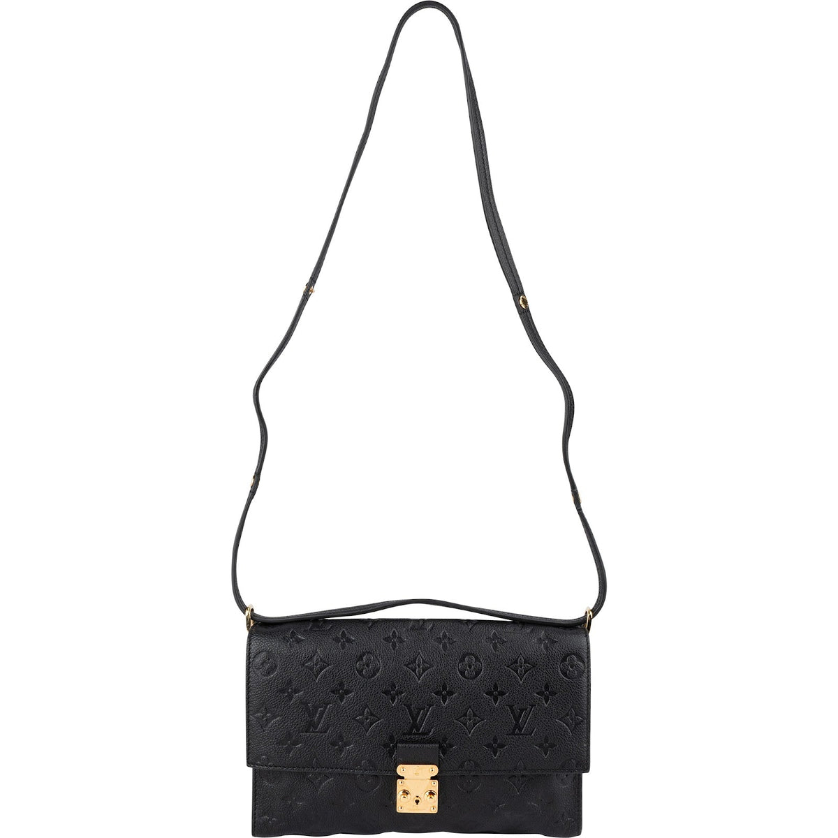 Louis Vuitton Noir Monogram Empreinte Leather Fascinante Crossbody Bag