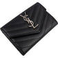 Saint Laurent Grain de Poudre Matelassé Small Envelope Wallet