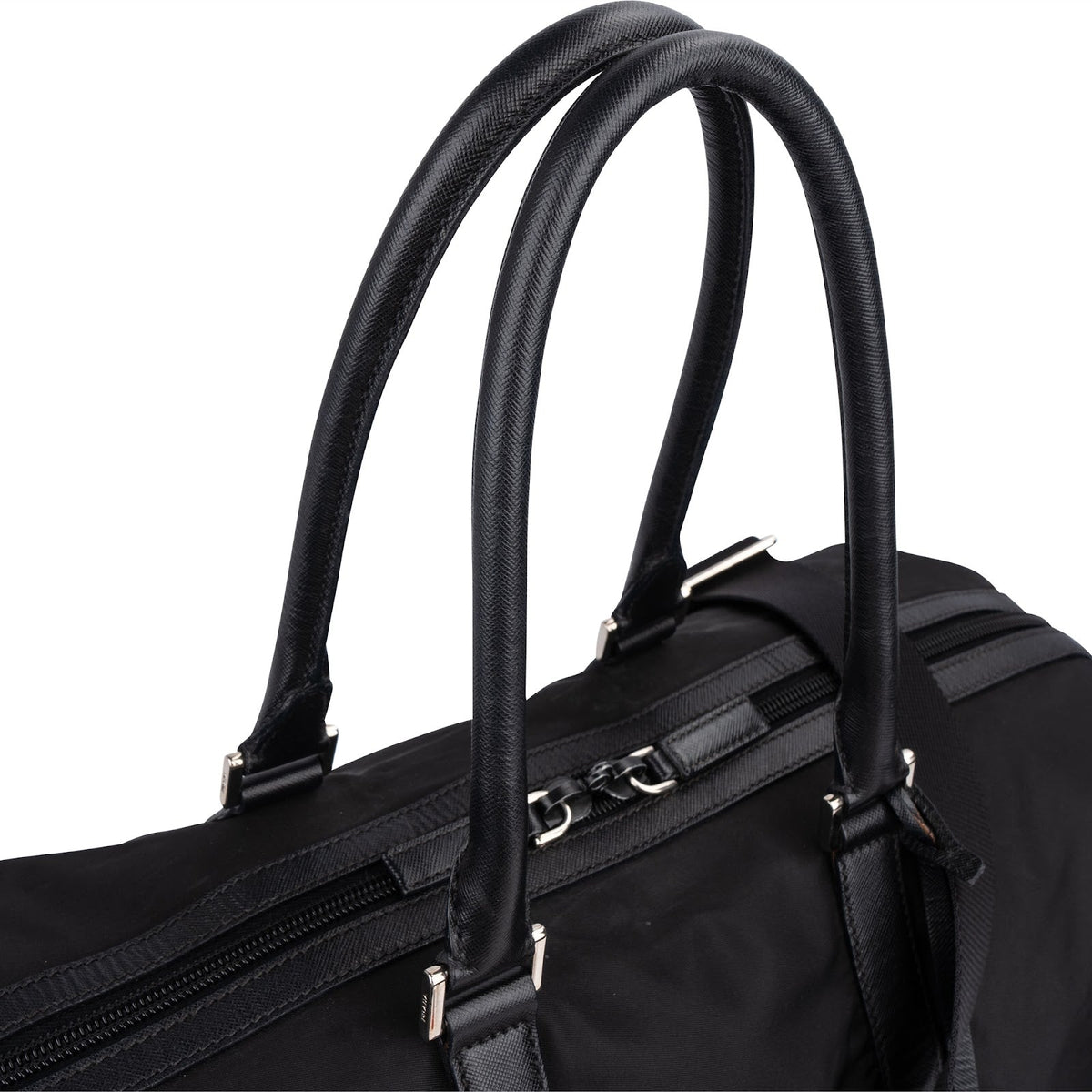 Prada Duffle 50 aus Tessuto-Nylon und Saffiano-Leder – Ansicht 2