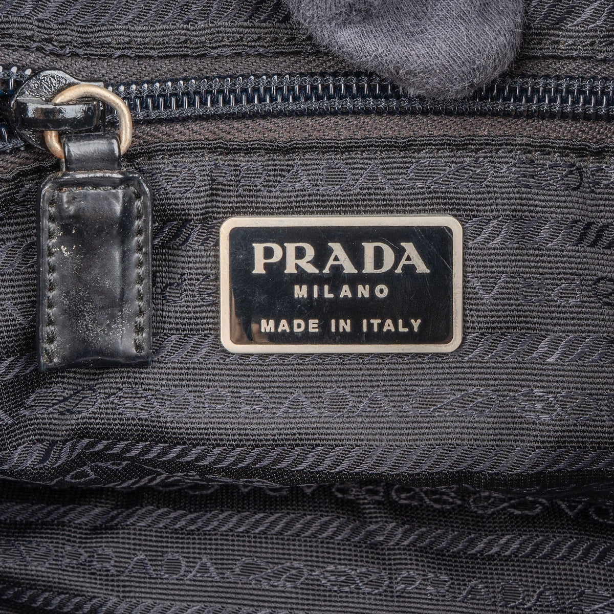 Prada Black Nylon Triangle Backpack