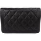 Chanel Quilted Caviar Leather Wallet On Chain Boy Crossbody Bag