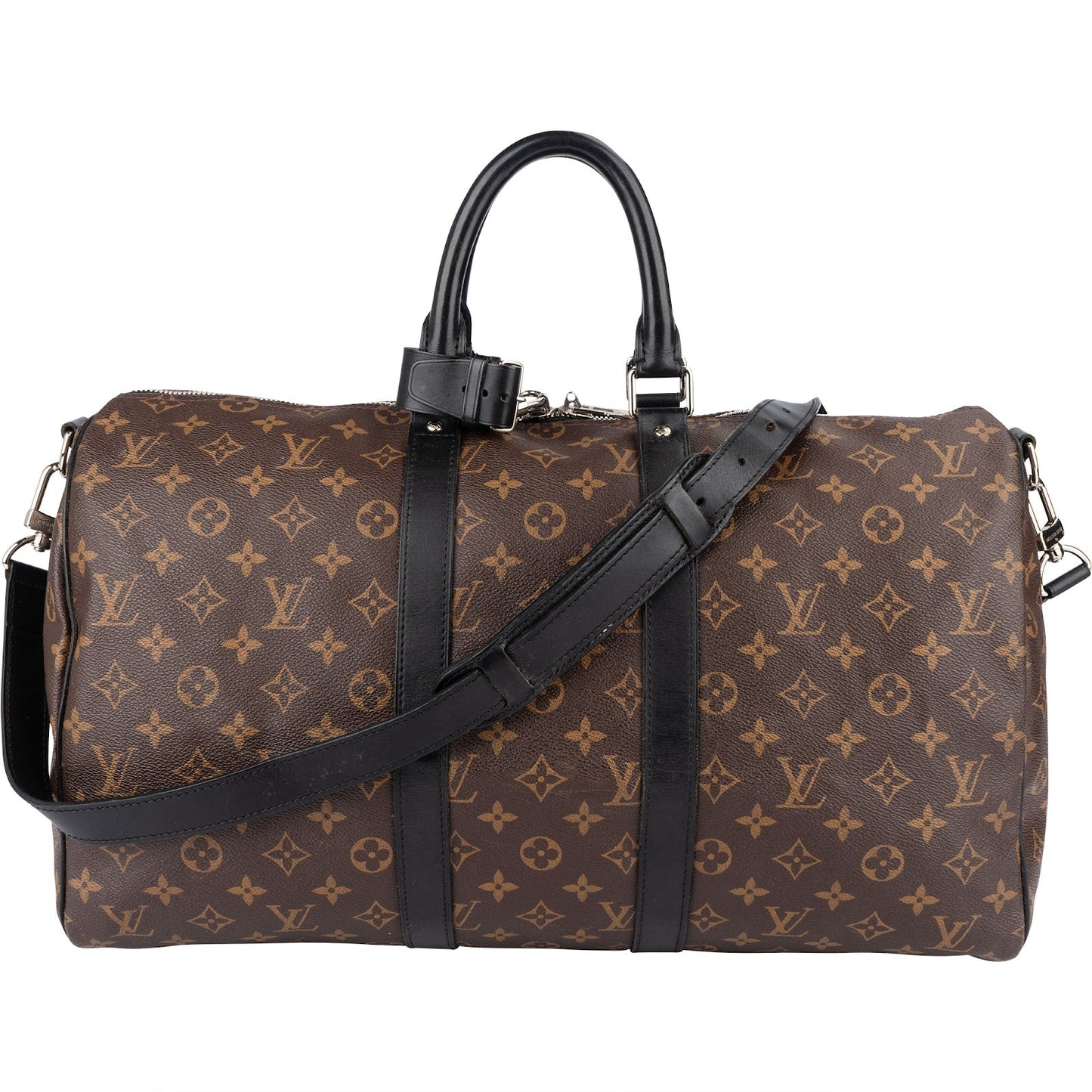 Louis Vuitton Monogram Macassar Keepall 45 Bandoulière Travel Bag