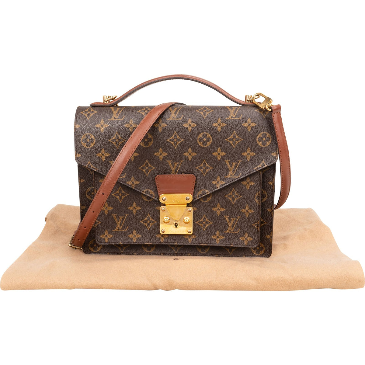 Louis Vuitton Monogram Canvas Monceau Handbag